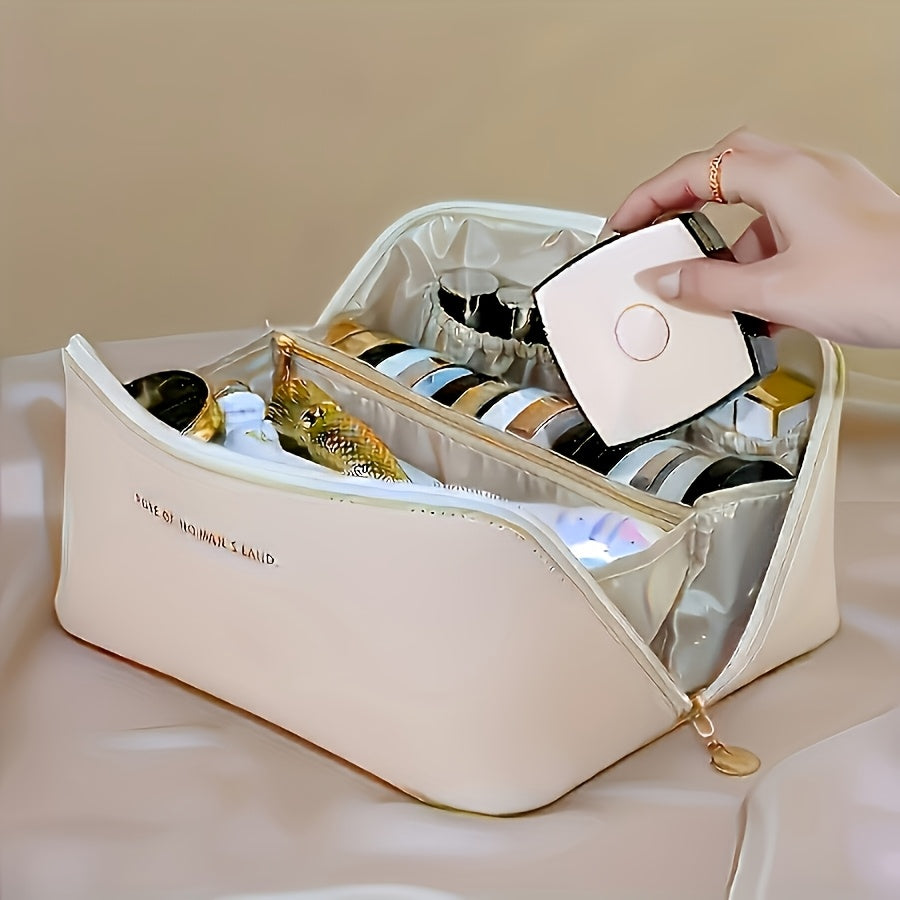 Bag Essenza | High-Capacity Makeup Bag in Premium Synthetic Leather - Rodammy