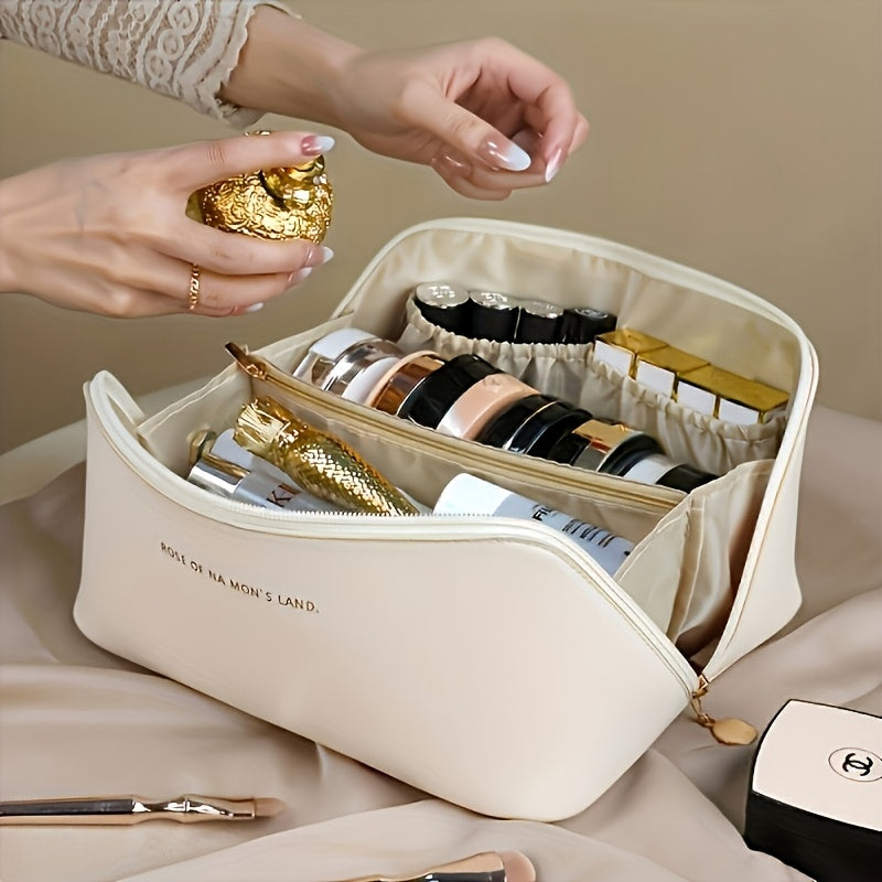 Bag Essenza | High-Capacity Makeup Bag in Premium Synthetic Leather - Rodammy