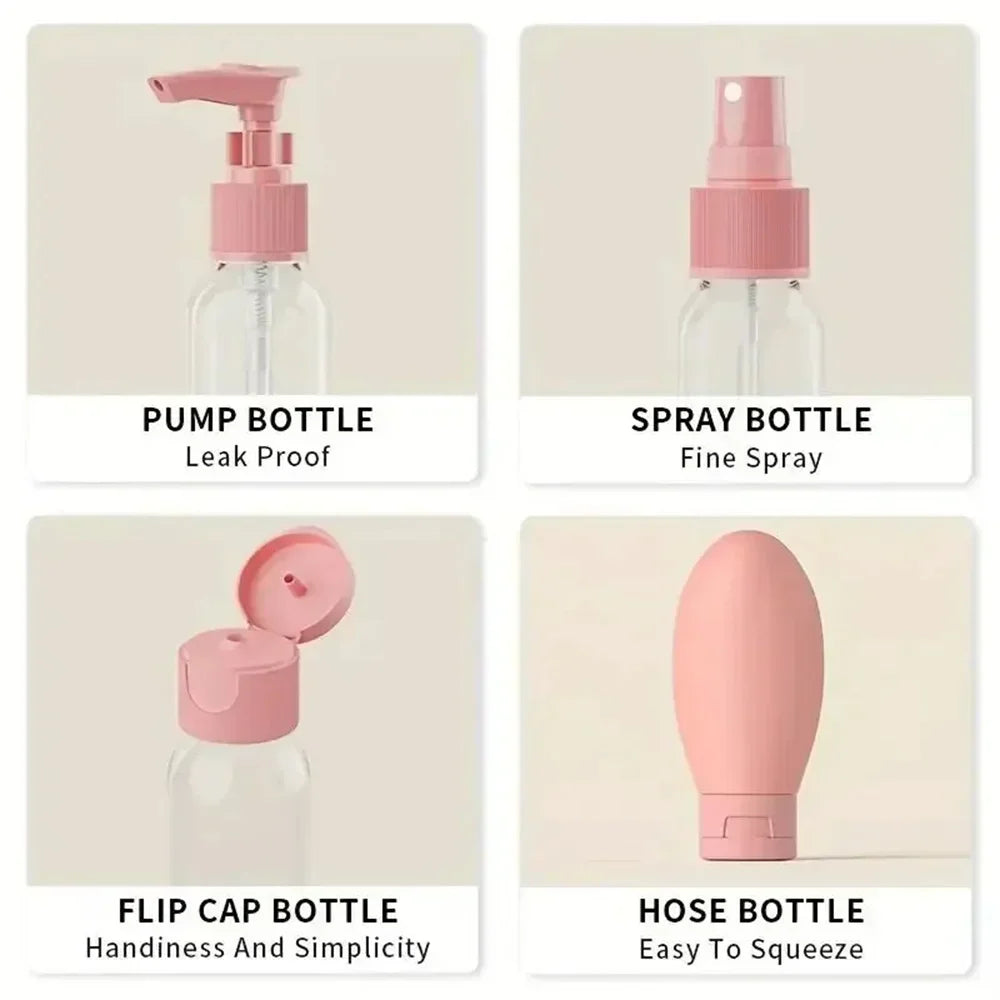 EssentialS Bag | 11pcs Travel Bottles Set With Storage - Rodammy