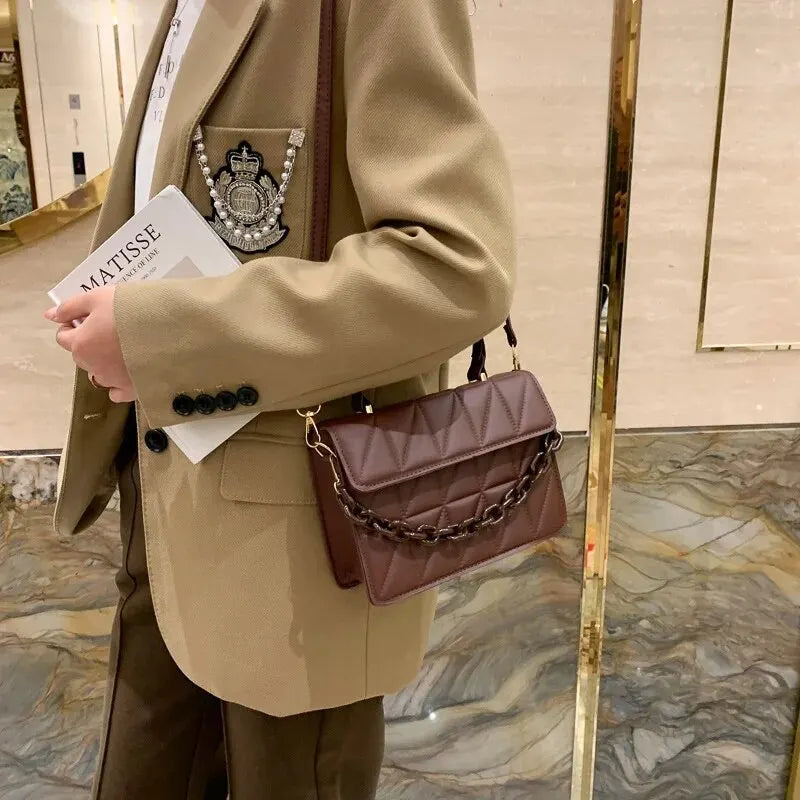 Verra Crossbody | Square Plaid Crossbody Bag - Rodammy