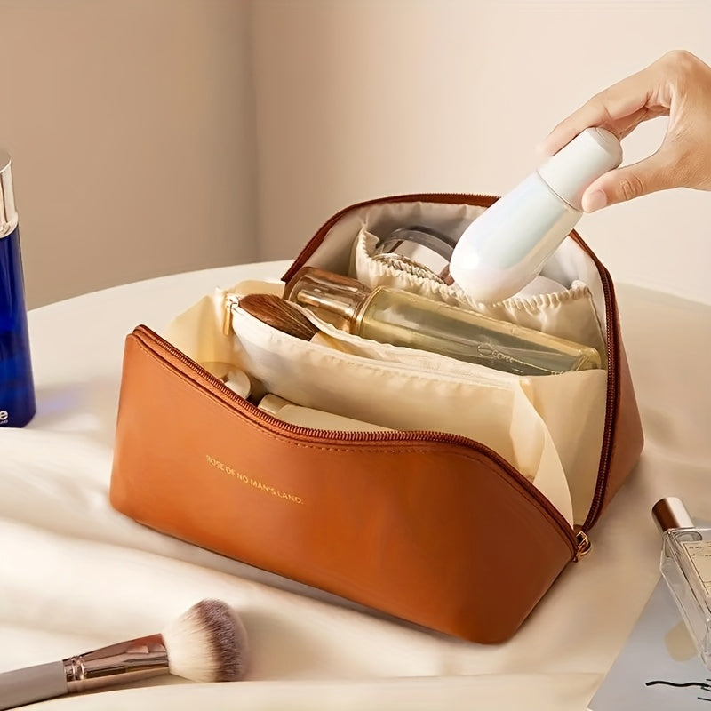 Bag Essenza | High-Capacity Makeup Bag in Premium Synthetic Leather - Rodammy