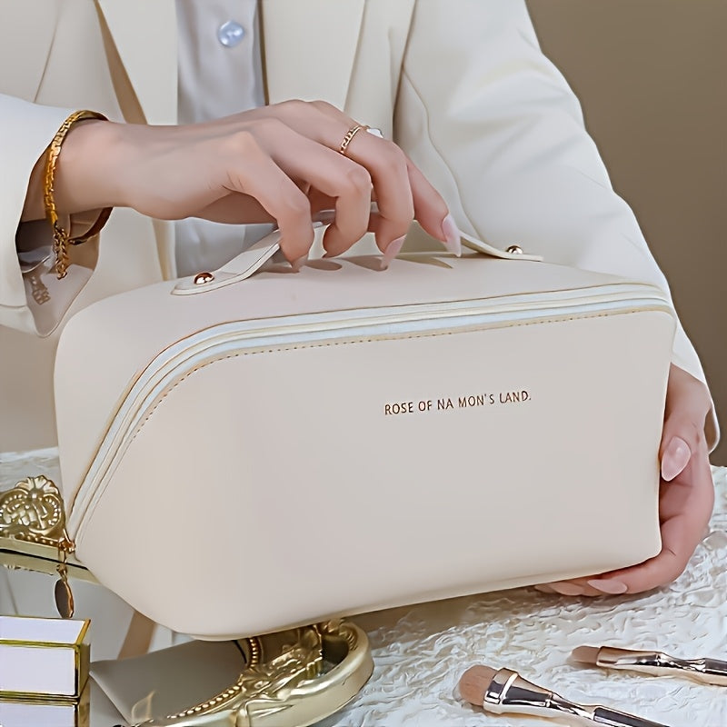 Bag Essenza | High-Capacity Makeup Bag in Premium Synthetic Leather - Rodammy